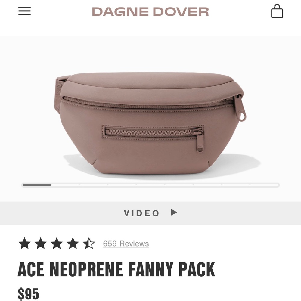 NWOT Dagne Dover Ace Fanny Pack - Dune